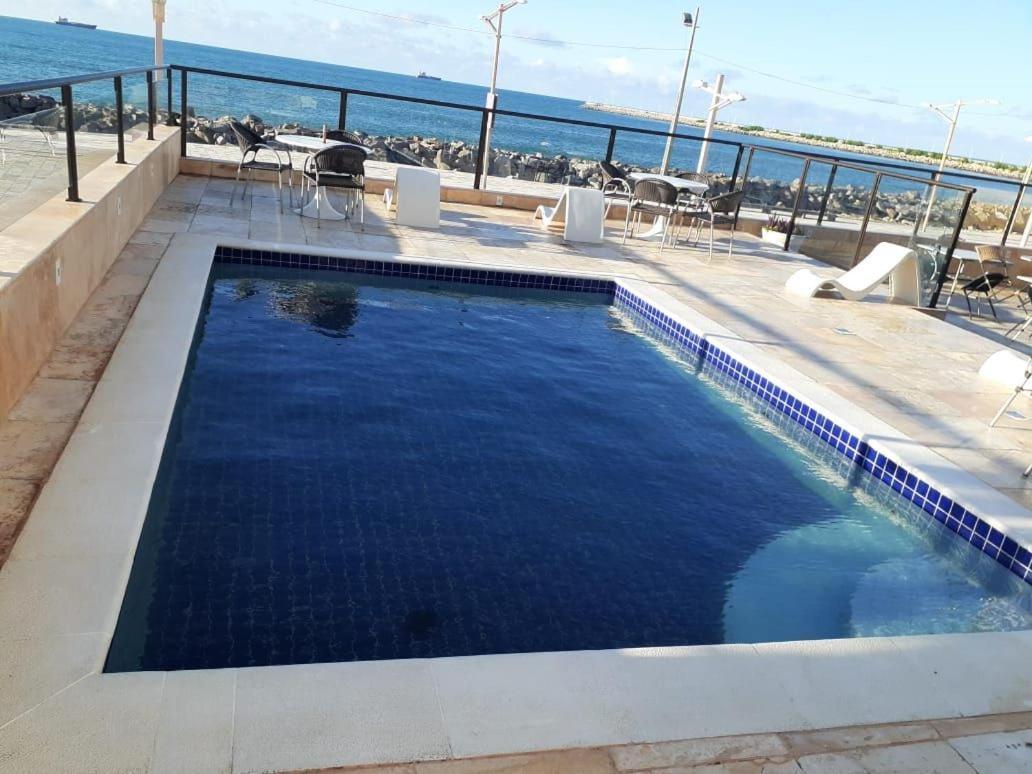 605 Flat Mobiliado Com Vista Lateral Mar Na Praia De Iracema Com Ventilador 福塔雷萨 外观 照片